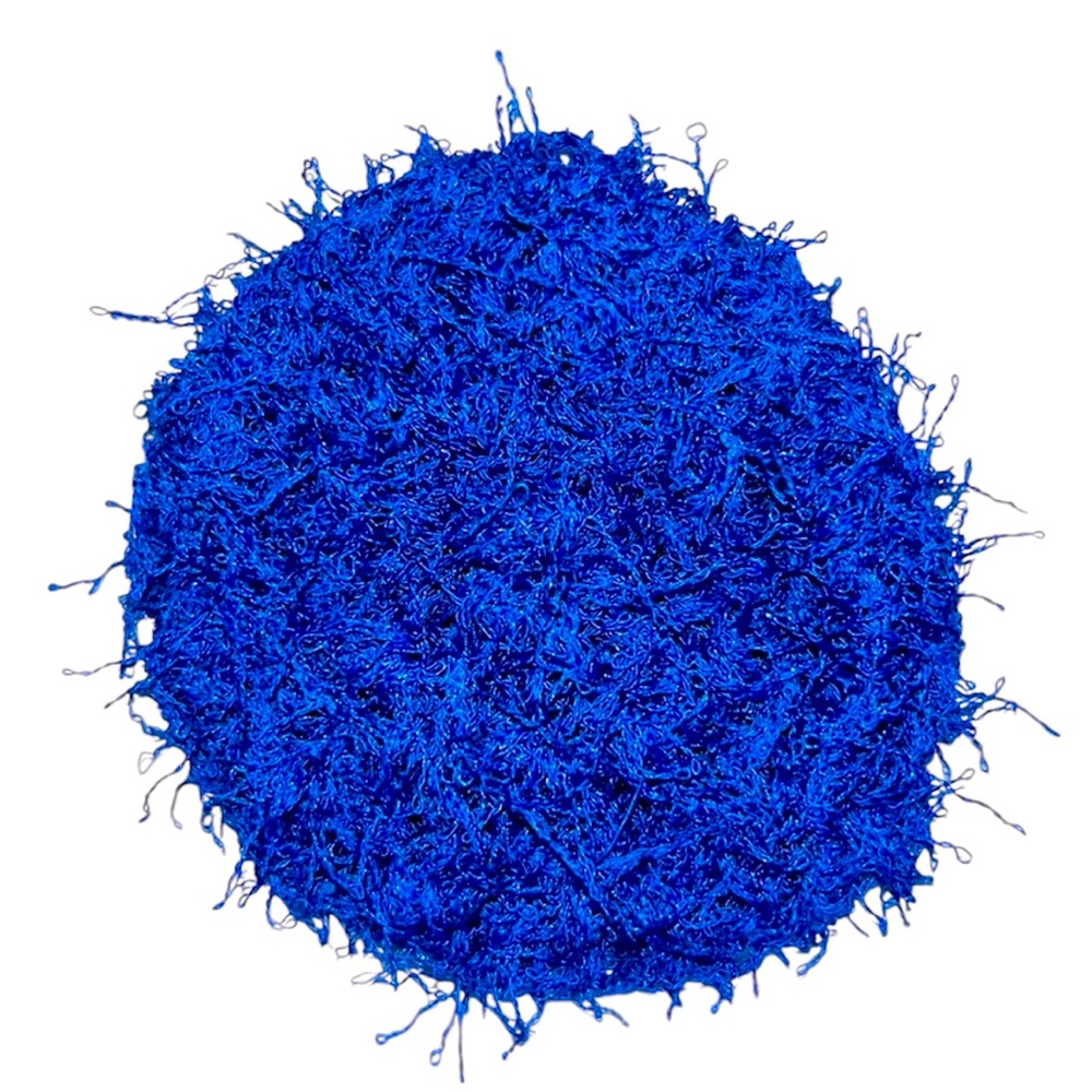HAND CRAFTED Crochet Colorful Blue Polyester Kitchen or Bathroom Scrubbing Pads - Picture 7 of 7